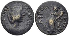 Ancient Coins - Karia, Aphrodisias. Salonina, Augusta, 254-268 AD. AE 23mm (7.29g). McDonald Type 233