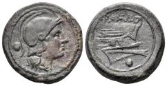 Ancient Coins - Anonymous. After 211 BC. AE Uncia (9.42 gm, 23mm). Sydenham 143e