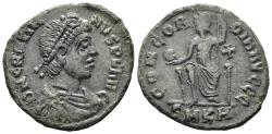 Ancient Coins - Gratian. 367-383 AD. AE3 (2.00g, 18mm). Cyzicus mint. Struck 378-3 AD. RIC 17a
