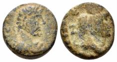 Ancient Coins - Mesopotamia, Anthemusia. Elagabalus. 218-222 AD. AE 13mm (2.80 gm). Cf. RPC Online VI 7706