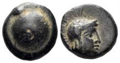 Ancient Coins - Pamphylia, Aspendos. Late 4th-3rd centuries BC. AE 8mm (1.20g). SNG Copenhagen 261