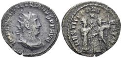 Ancient Coins - Valerian I. 253-260 AD. AR Antoninianus (3.29g, 21mm). Samosata mint. Struck 255/6 AD. MIR 1700q