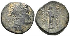 Ancient Coins - Seleukid Kingdom. Antiochos IV Epiphanes 175-164 BC. AE 21mm (8.67g). Antioch mint. Struck 168-4 BC. SC 1418.2