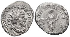 Ancient Coins - Postumus. 260-268 AD. AR Antoninianus (3.41g, 22mm). Colonia Agrippinensis mint. Struck 261 AD. RIC 75