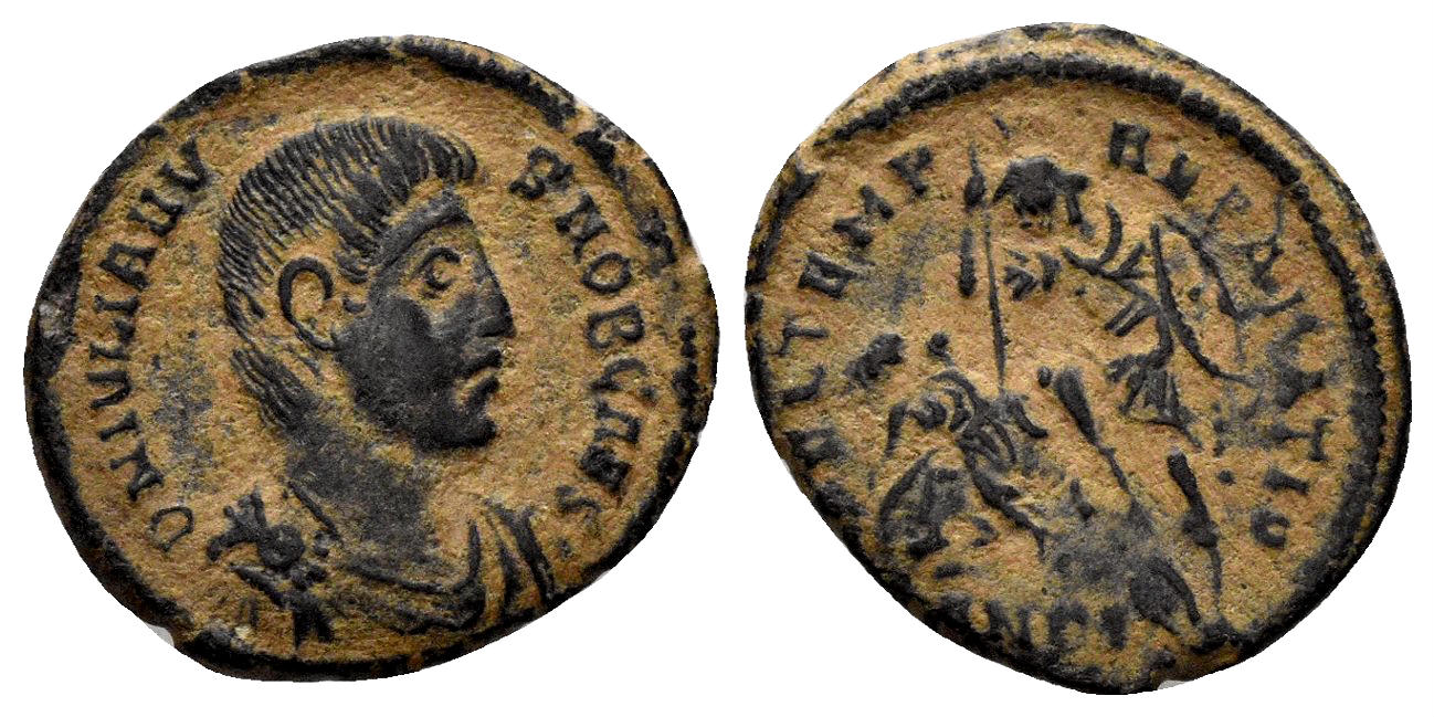 Julian II, as Caesar. 355-360 AD. AE Half Centenionalis (1.80g