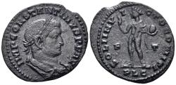 Ancient Coins - Constantine I 'the Great'. 307-337 AD. AE Follis (3.42g, 25mm). Lugdunum mint. Struck 309-10 AD. RIC 13