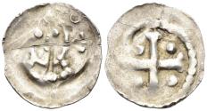 World Coins - Austria, Salzburg. Eberhard I von Hipoltstein. 1147-1164. AR Freisacher Pfennig (1.20g, 19mm). CNA Ca5