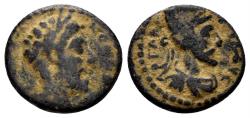Ancient Coins - Mesopotamia, Edessa. Commodus. 177-192 AD. with Abgar VIII. AE 14mm (1.87g). RPC IV Online 6941