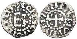 World Coins - France, County of Maine. Herbert I or successor. AR Denier (1.02g, 19mm). Le Mans mint. Undated. Duplessy 398