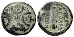 Ancient Coins - Lydia, Apollonis. Circa 200-100 BC. AE 18mm (4.63 gm). SNG Copenhagen 16