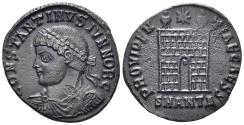 Ancient Coins - Constantine II, as Caesar. 316-337 AD. AE Follis (3.33g, 20mm). Antioch mint. Struck 325/6 AD. RIC 73