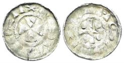 World Coins - Germany, Sachsen. Time of Heinrich IV. 1056-1106. AR Pfennig (1.17g, 16mm). Dannenberg 1335
