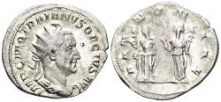 Ancient Coins - Trajan Decius. 249-251 AD. AR Antoninianus (3.02g, 23mm). Rome mint. Struck 250 AD. RIC 21b