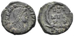 Ancient Coins - Theodosius I the Great. 379-395 AD. AE4 (1.37g, 13mm). Heraclea mint. Struck 378-83 AD. RIC 19c