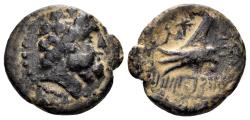 Ancient Coins - Phoenicia, Arados. Circa 206/5-52/1 BC. AE 16mm (2.98 gm). Dated CY 116 (144/3 BC). Duyrat 2077