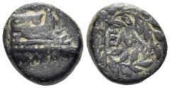 Ancient Coins - Aiolis, Elaia. Circa 350-284 BC. AE 12mm (2.26g). SNG Copenhagen 889