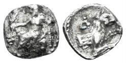 Ancient Coins - Lykaonia, Laranda. Circa 324-323 BC. AR Obol (0.61g, 10mm). Göktürk 82