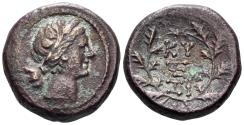 Ancient Coins - Mysia, Kyzikos. Circa 2nd-1st centuries BC. AE 18mm (6.34g). BMC 151