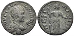 Ancient Coins - Pamphylia, Perge. Philip II. 247-249 AD. AE 22mm (6.90g). RPC unassigned; ID 21064