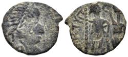 Ancient Coins - Honorius (?). 5th Century AD. AE4 (1.21g, 14mm). ‘Barbaric issue’