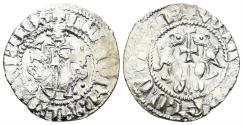 World Coins - Kingdom of Cilician Armenia. Levon I. 1199-1219. AR Tram (2.88g, 22mm). Sis mint. AC 286