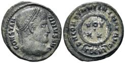 Ancient Coins - Constantine I ‘the Great’. 307-337 AD. AE Follis (3.14g, 20mm). Thessalonica mint. Struck 324 AD. RIC 123
