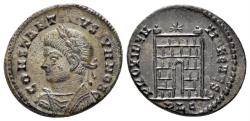 Ancient Coins - Constantine II, as Caesar. 316-337 AD. AE Follis (3.01g, 19mm). Lugdunum mint. Struck 324/5 AD. RIC 231