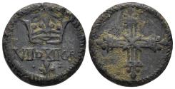 World Coins - France. Louis XV period. 18th Century. AE Coin Weight (8.88g, 21mm). Dieu.37Bb pl. IV n°54