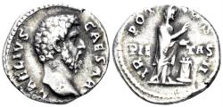 Ancient Coins - Aelius, Caesar. 136-138 AD. AR Denarius (3.00g, 18mm). Rome mint. Struck 137 AD. RIC 439