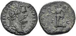 Ancient Coins - Septimius Severus. 193-211 AD. AE Sestertius (20.57g, 28mm). Rome mint. Struck 193/4 AD. RIC 656