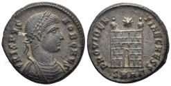 Ancient Coins - Crispus, Caesar. 316-326 AD. AE Follis (3.26g, 18mm). Heraclea mint. Struck 325/6 AD. RIC 75