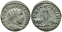 Ancient Coins - Moesia Superior, Viminacium. Gordian III. 238-244 AD. AE 22mm (6.65g). Dated AN IIII (242/3 AD). RPC VII.2 30