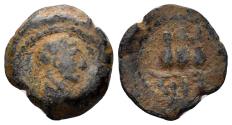 Ancient Coins - Egypt, Alexandria. Trajan. 98-117 AD. AE Dichalkon (1.65g, 14mm). Dated RY 17 (113/4 AD). Köln 643-4
