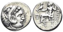Ancient Coins - Celtic Eastern Europe. 323-317 BC. AR Drachm (4.02g, 17mm). CF. Price P46