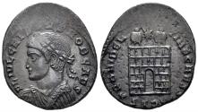 Ancient Coins - Crispus, Caesar. 316-326 AD. AE Follis (3.27g, 20mm). Treveri mint. Struck 325/6 AD. RIC 462