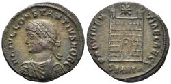 Ancient Coins - Constantius II, as Caesar. 316-337 AD. AE Follis (2.84g, 19mm). Antioch mint. Struck 325/6 AD. RIC 74