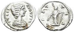 Ancient Coins - Julia Domna, Augusta. 193-217 AD. AR Denarius (3.05 gm, 21mm). Laodicea ad Mare mint. Struck 196-202 AD. RIC 641
