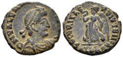 Ancient Coins - Valentinian I. 364-375 AD. AE3 (3.01g, 13mm). Alexandria mint. Struck 364-7 AD. RIC 3(a) and 5a