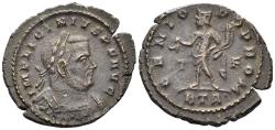 Ancient Coins - Licinius I. 308-324 AD. AE Follis (3.80g, 22mm). Treveri (Trier) mint. Struck 313-5 AD. RIC 58