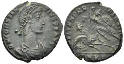 Ancient Coins - Constantius II. 337-361 AD. AE Centenionalis (5.22g, 22mm). Cyzicus mint. Struck 351-4 AD. RIC 95