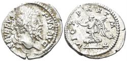 Ancient Coins - Septimius Severus. 193-211 AD. AR Denarius (2.97g, 20mm). Rome mint. Struck 202-10 AD. RIC 295