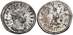 Ancient Coins - Tacitus. 275-276 AD. AE Silvered Antoninianus (4.33g, 23mm). Lugdunum mint. Struck June 276 AD. RIC 43