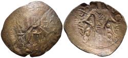 Ancient Coins - Bulgaria. Second Empire. Konstantin I. 1257–1277. AE Trachy (1.65g, 27mm). Youroukova & Penchev 39