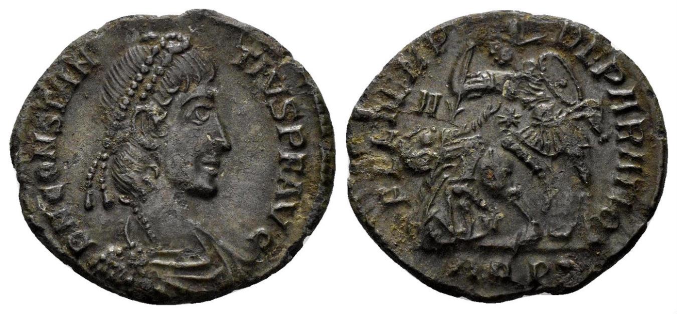 Constantius Ii 337 361 Ad Ae Centenionalis 240 Gm 19mm Aquileia Mint Struck 352 355 Ad