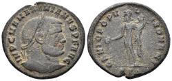 Ancient Coins - Maximianus Herculius. 285-310 AD. AE Follis (9.88 gm, 28mm). Heraclea mint. Struck 296/7 AD. RIC 19b