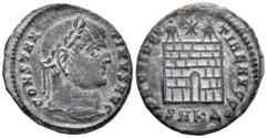 Ancient Coins - Constantine I 'the Great'. 307-337 AD. AE Follis (2.69g, 18mm). Cyzicus mint. Struck 326/7 AD. RIC 44