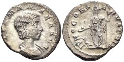 Ancient Coins - Julia Mamaea, Augusta. 222-235 AD. AR Denarius (2.48g, 17mm). Rome mint. Struck 222 AD. RIC 343