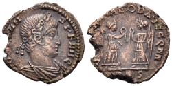 Ancient Coins - Constans. 337-350 AD. AE Follis (1.38g, 15mm). Rome mint. Struck 347/8 AD. RIC 84
