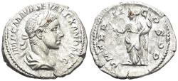Ancient Coins - Severus Alexander. 222–235 AD. AR Denarius (3.89g, 22mm). Rome mint. Struck 223 AD. RIC 27