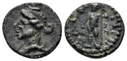 Ancient Coins - Lydia, Bagis. Imperial Times. 3rd century AD. AE 14mm (1.97g). Cf. Numismad Auc. 3, lot 368 (same dies), otherwise unpublished